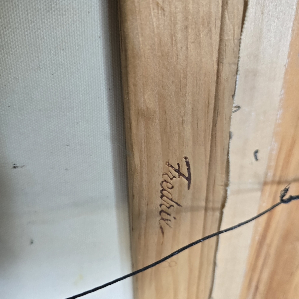 Vintage Mediterranean Village Painting Heinz Rosien Framed 30x24 Coastal MCM Art - Picture 6 of 9